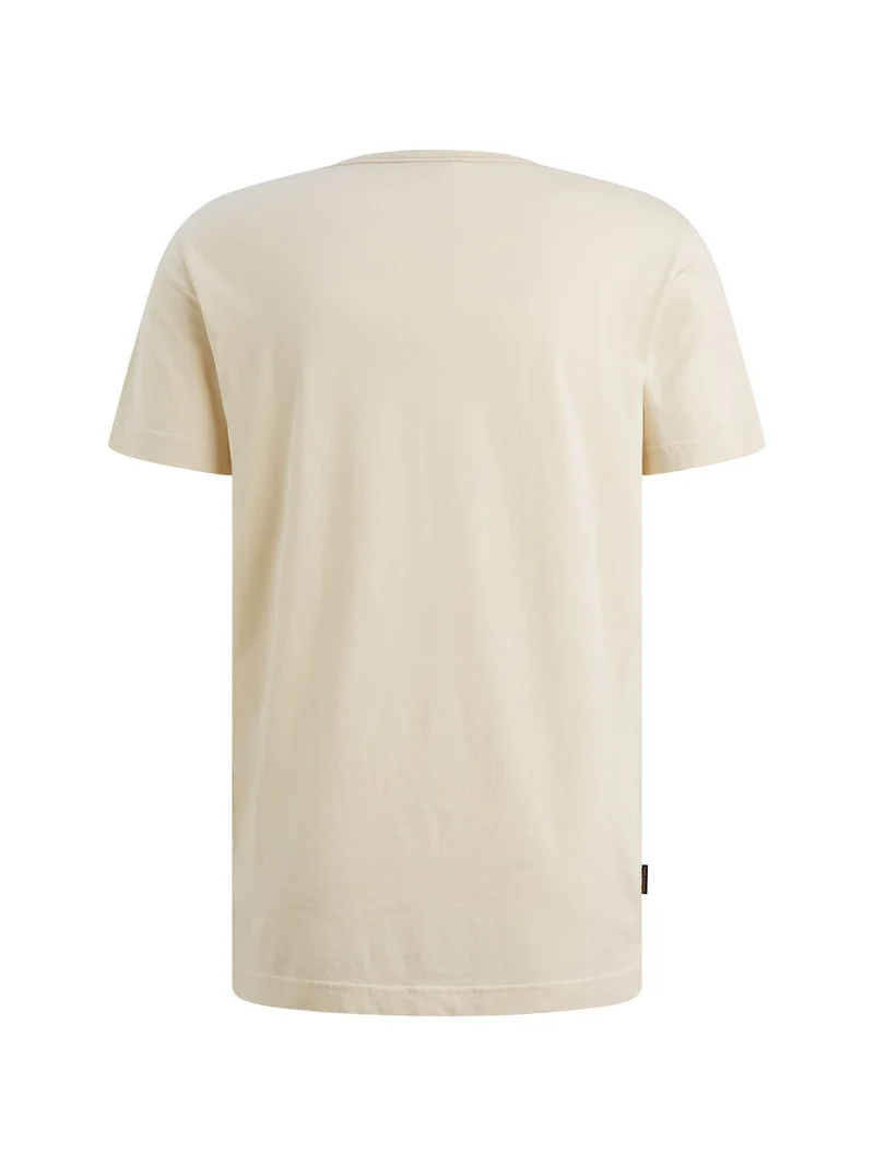 Short sleeve r-neck play single je, Bone White