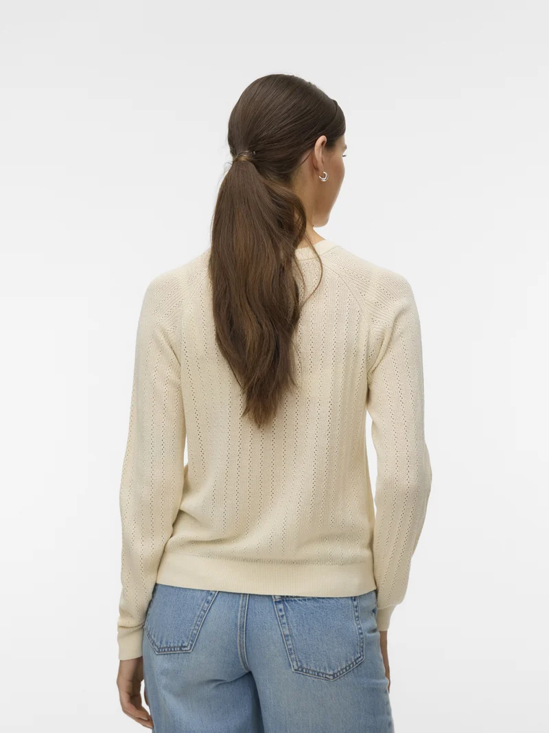 VMNEWLEX POINTELLE LS O-N PULLOVER, Birch
