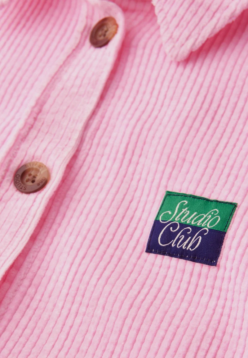 LTD QR Corduroy shirtcollar bl, tulip pink
