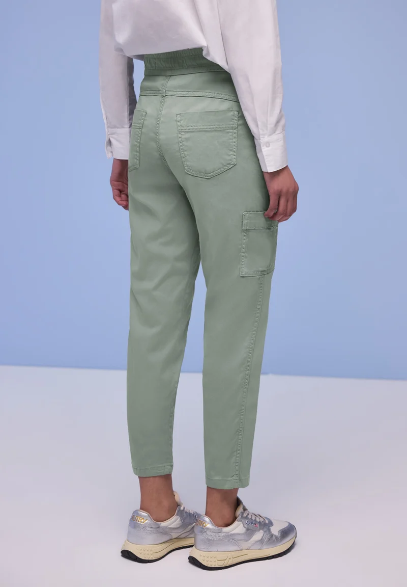LTD QR Bonny Cargo Lyocell Jog, dark mint green
