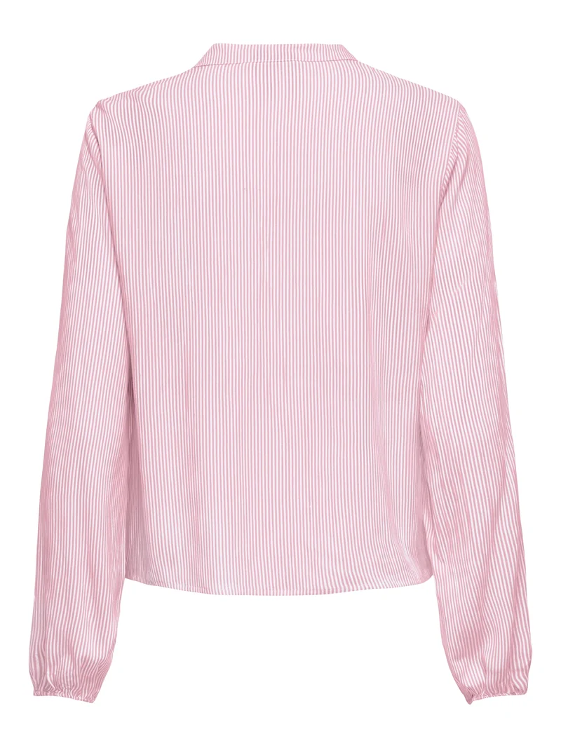 ONLLENNYO LS EMBROID V-NECK TOP NOO, Romance Rose/BRIGHT WHITE