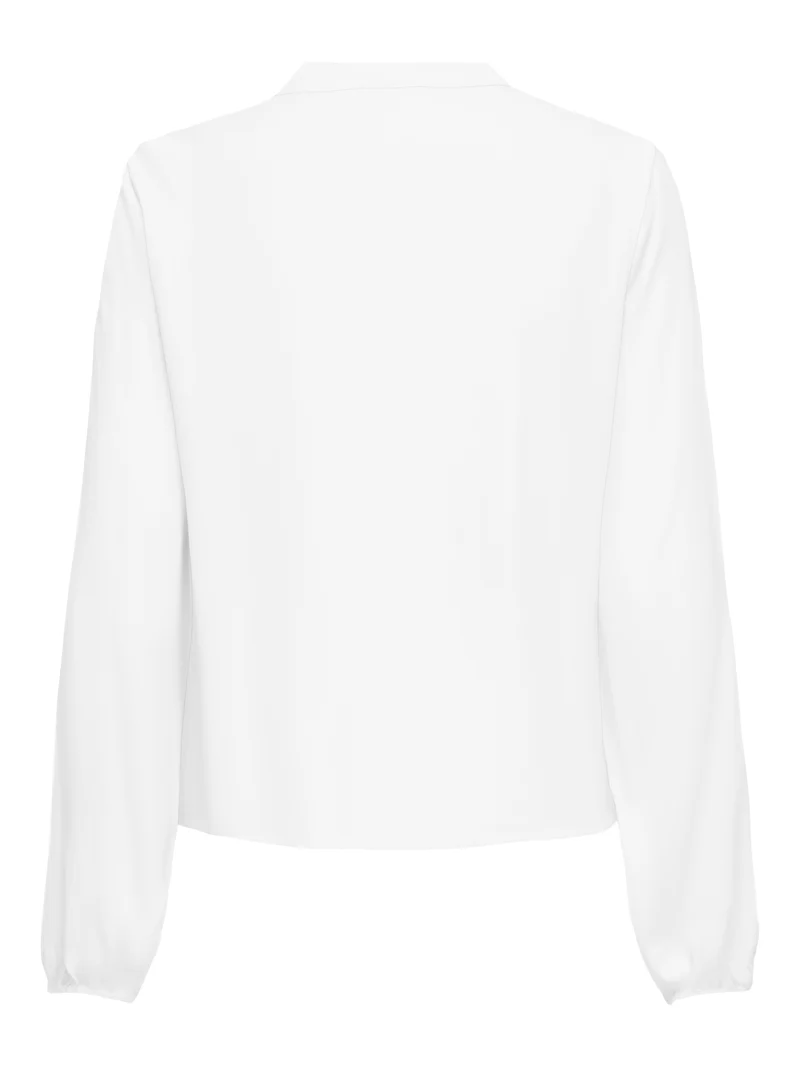 ONLLENNYO LS EMBROID V-NECK TOP NOO, Bright White