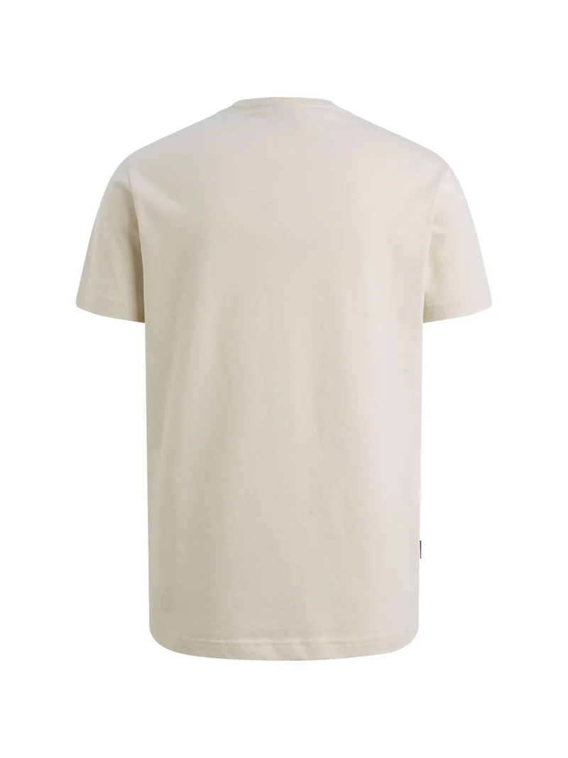 Short sleeve r-neck heavy jersey f, Bone White