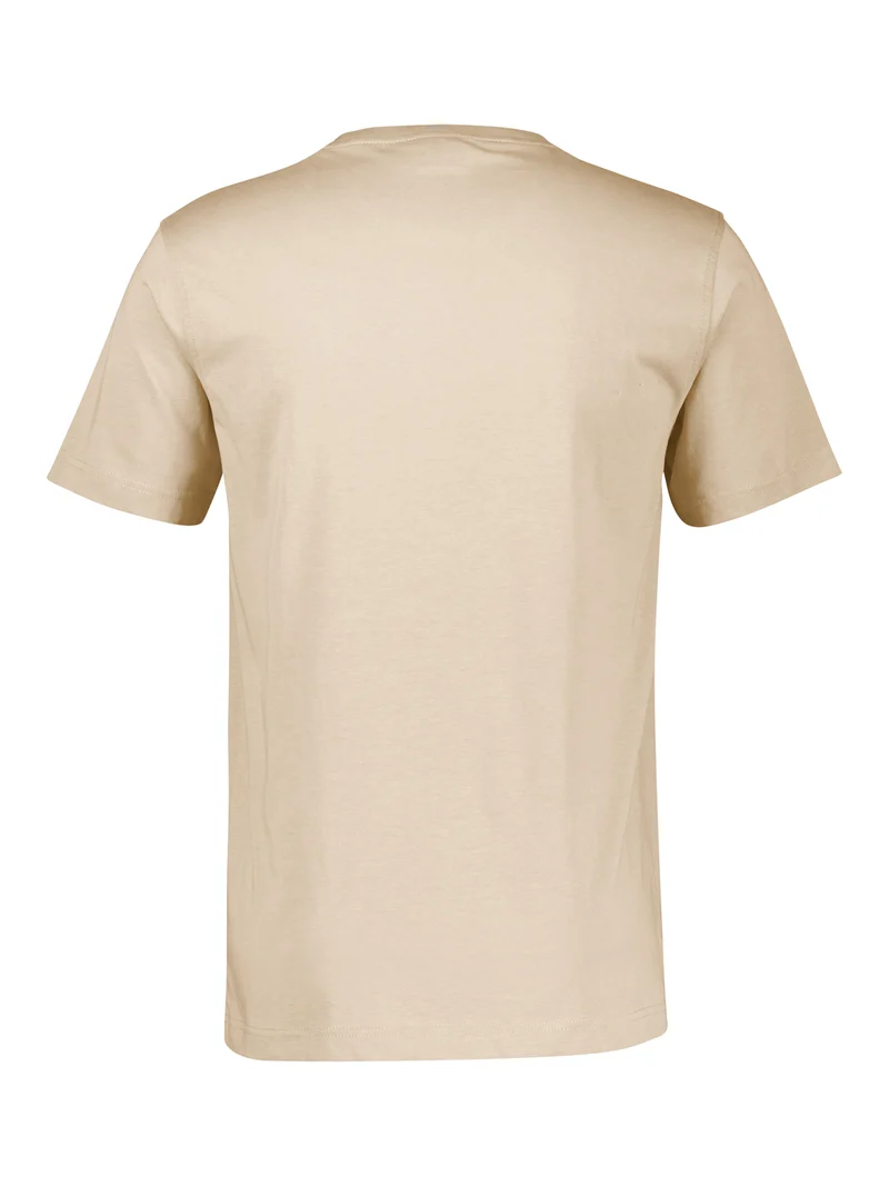 T-SHIRT/SERAFINO 1/2 ARM, GRAVEL BEIGE