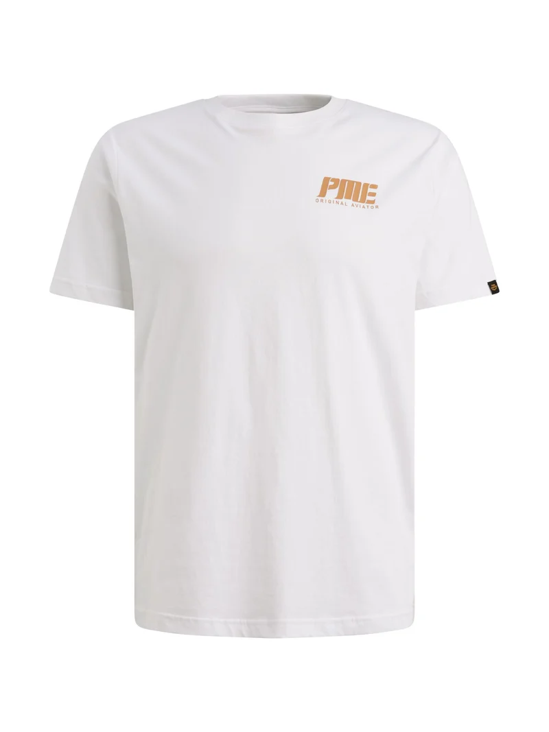 Short sleeve r-neck single jersey, Bright White