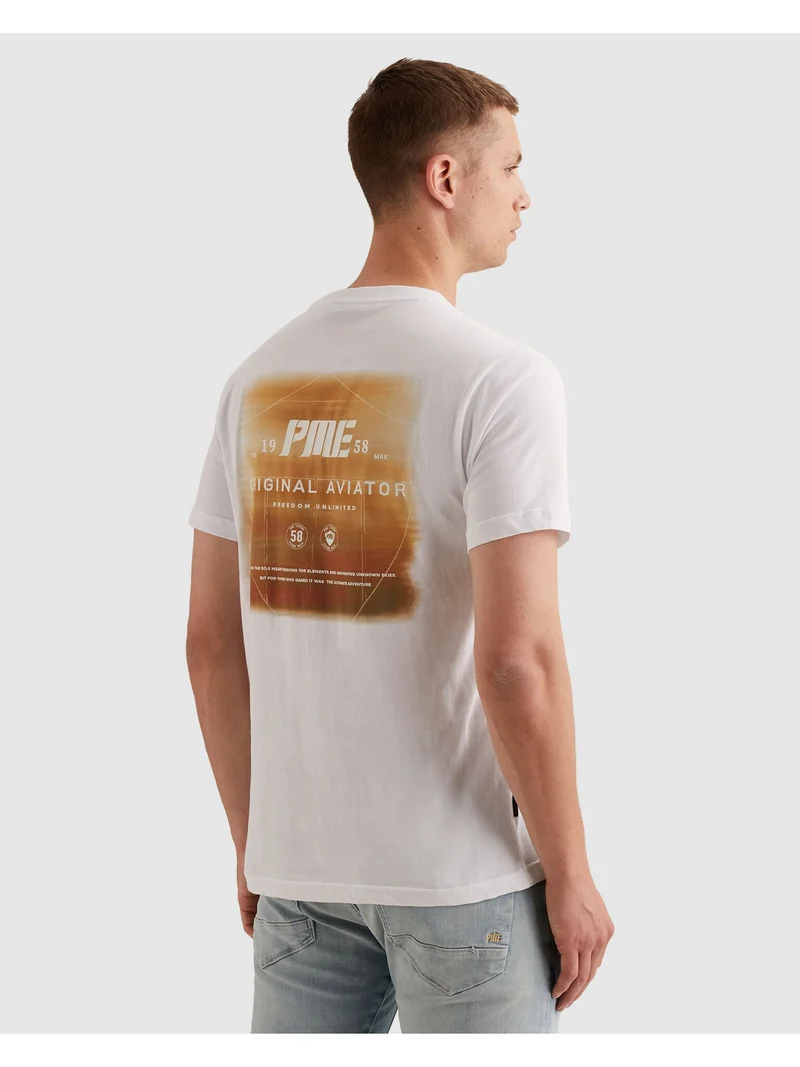 Short sleeve r-neck single jersey, Bright White
