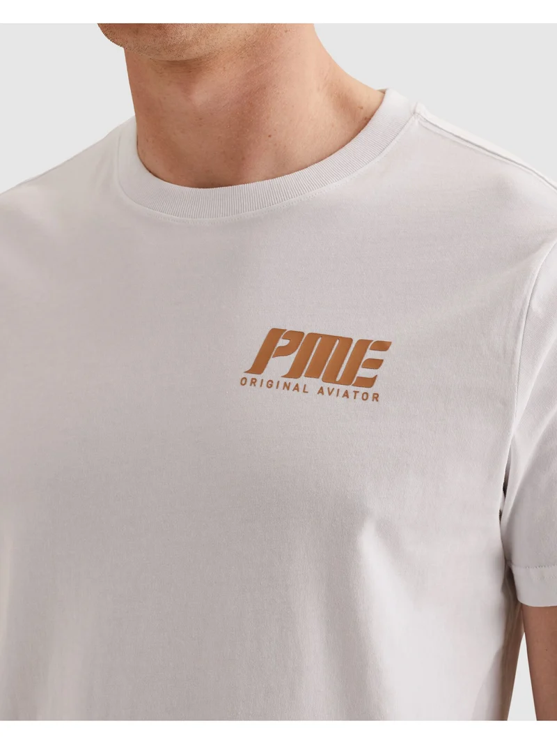 Short sleeve r-neck single jersey, Bright White