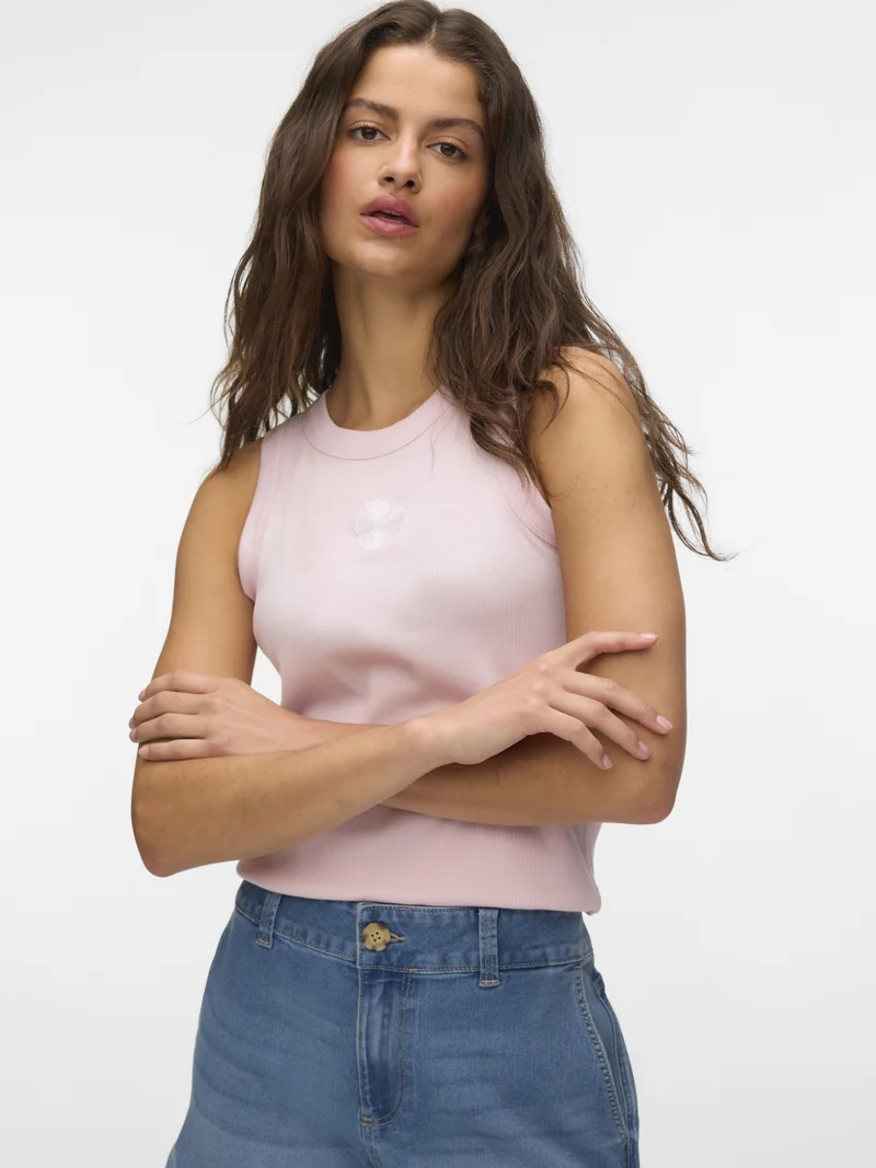 VMNIRA CAISA SL TANK TOP BOX JRS, Pink-A-Boo/HIBISCUS