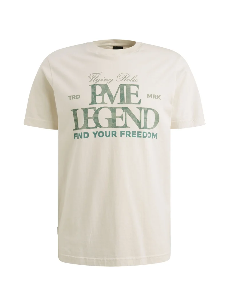 Short sleeve r-neck big art packag, Egret