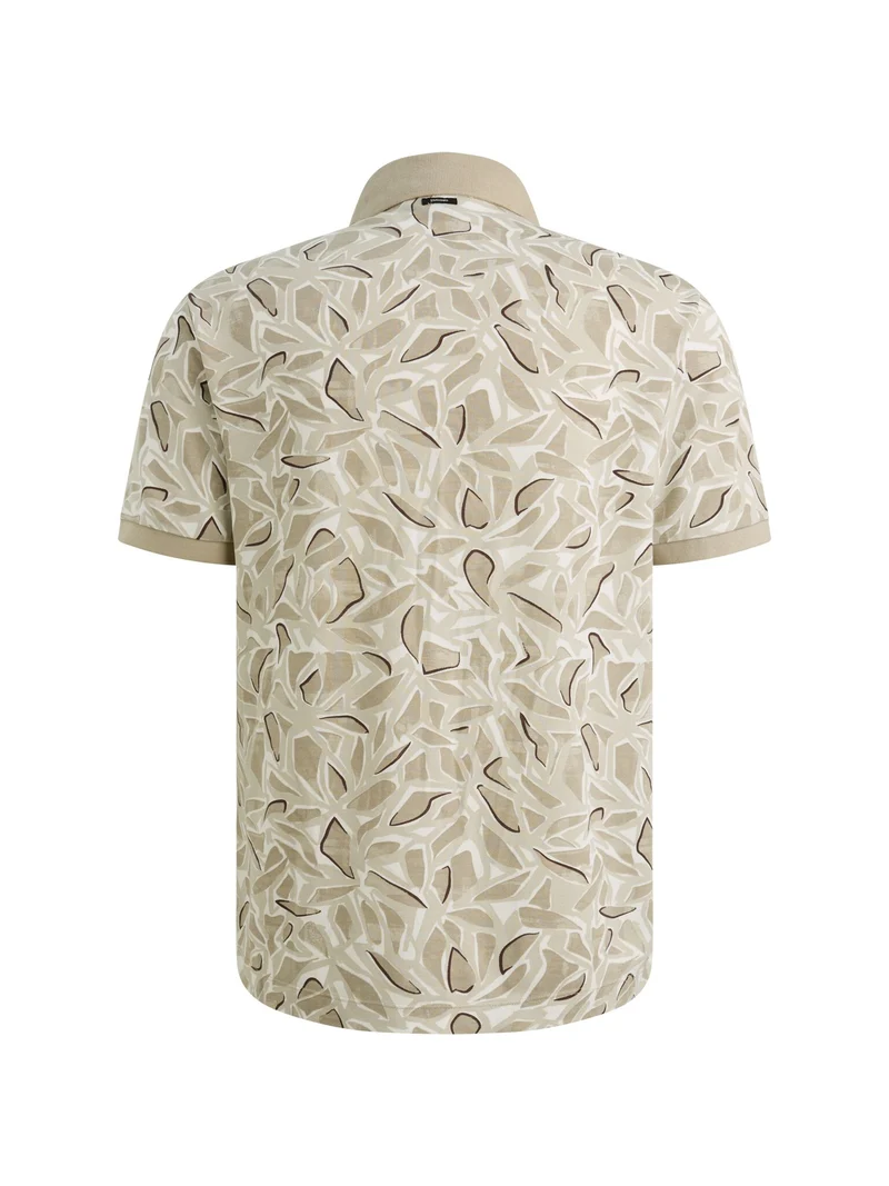 Short sleeve polo stretch pique bl, Pure Cashmere