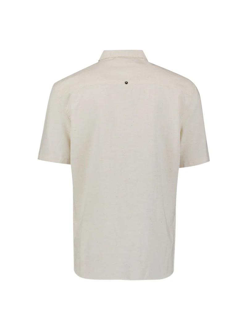 Shirt Short Sleeve Placed Embroidery, Stone