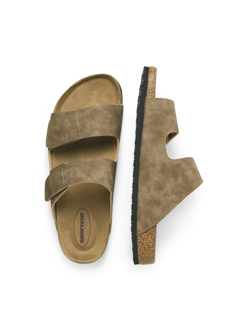 JFWCENTRAL STRAP SANDAL LN, Taupe Gray/PU Nubuck