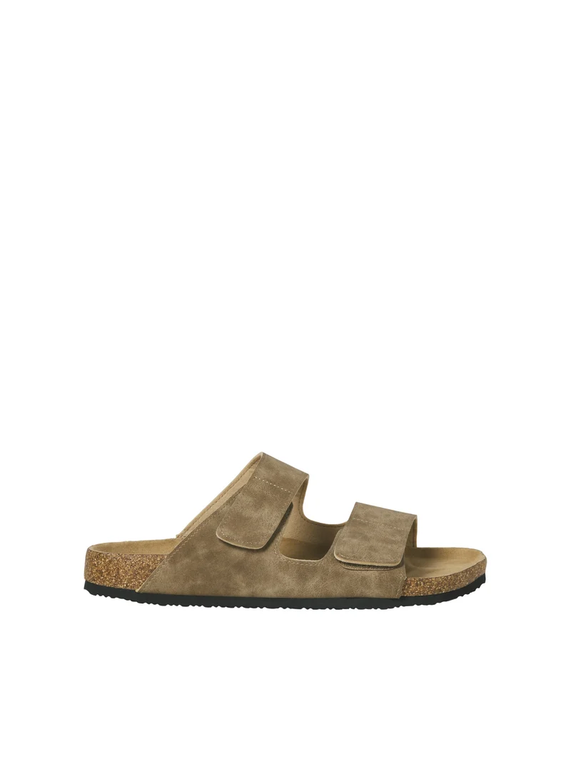 JFWCENTRAL STRAP SANDAL LN, Taupe Gray/PU Nubuck
