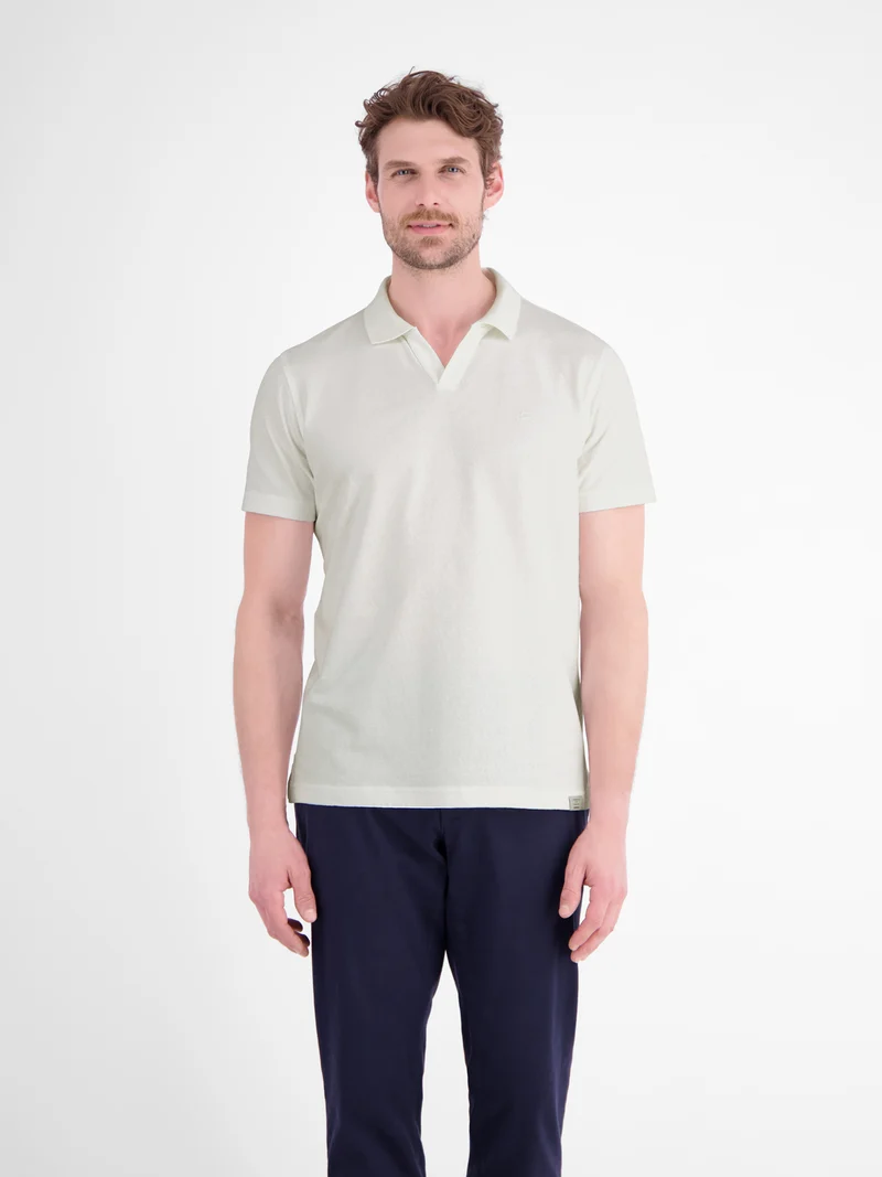 POLO 1/2 ARM, BROKEN WHITE