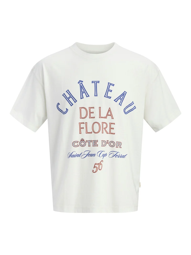 JORMENTON TYPO FRONT TEE SS CREW NE, Snow White