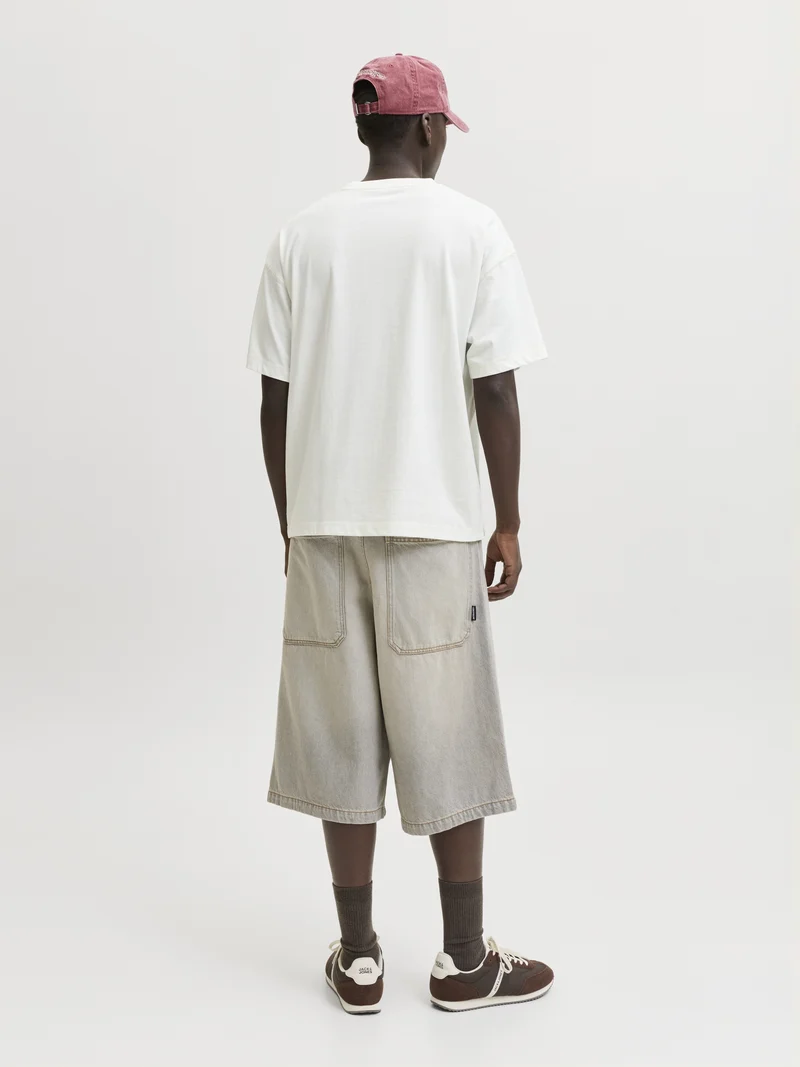 JORMENTON TYPO FRONT TEE SS CREW NE, Snow White