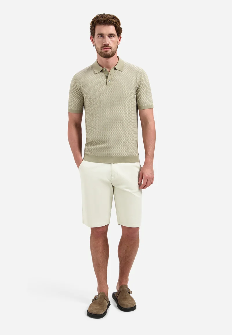 Pullover Short Sleeve Polo, Taupe