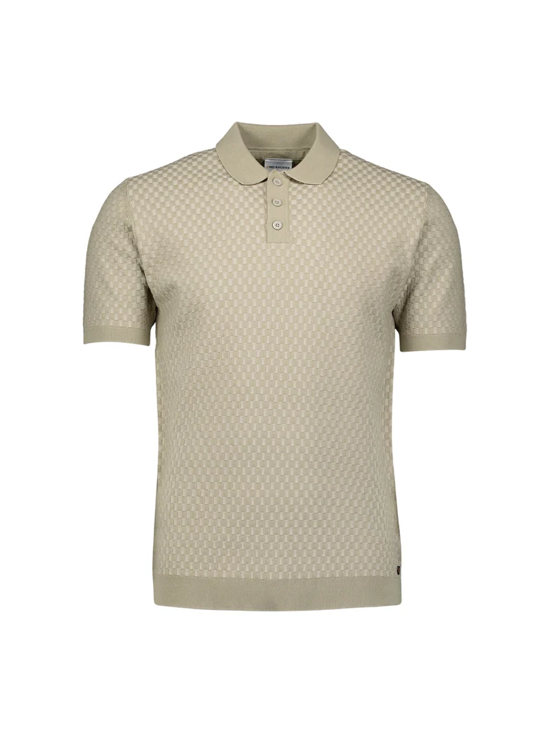 Pullover Short Sleeve Polo, Taupe