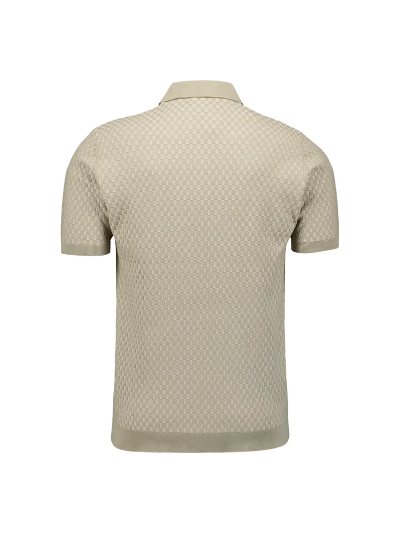 Pullover Short Sleeve Polo, Taupe