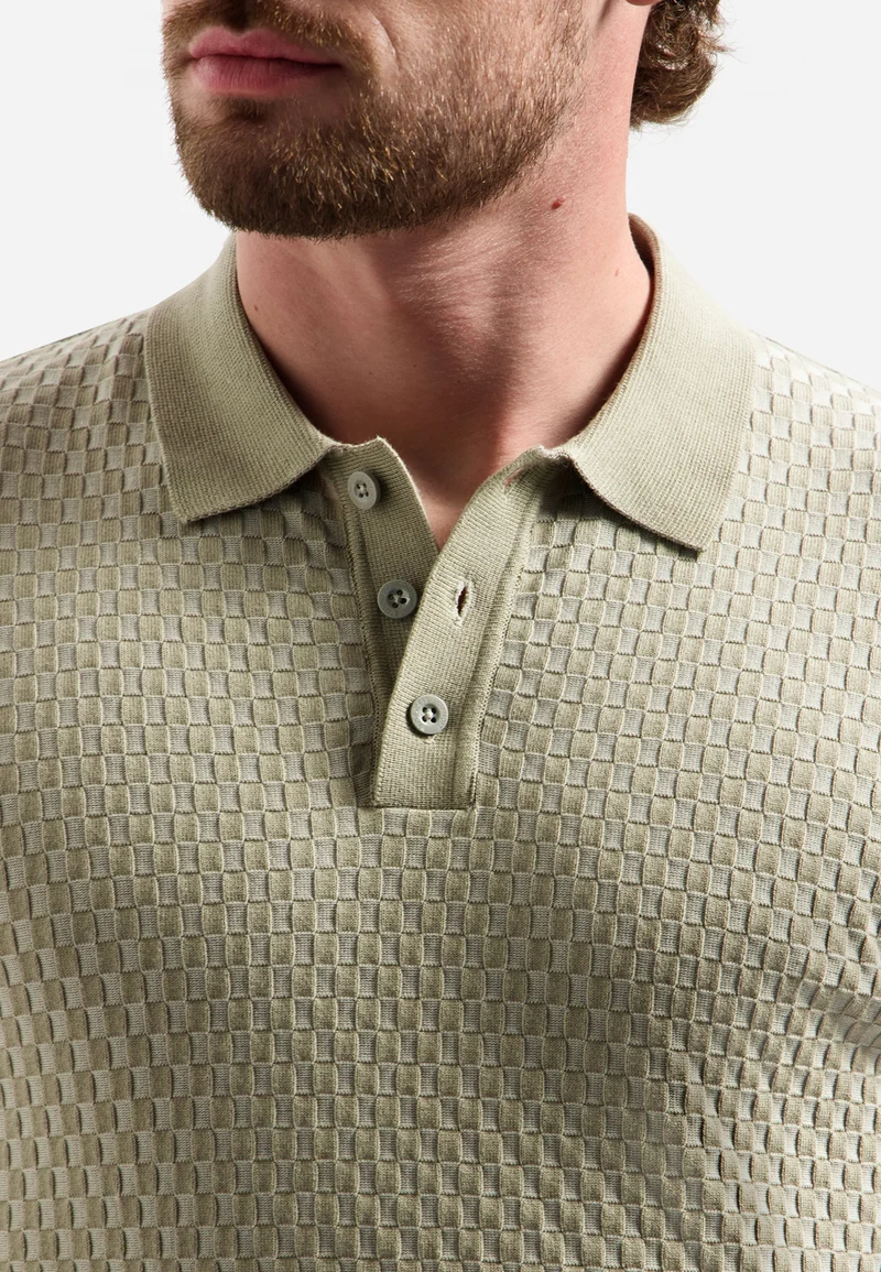 Pullover Short Sleeve Polo, Taupe