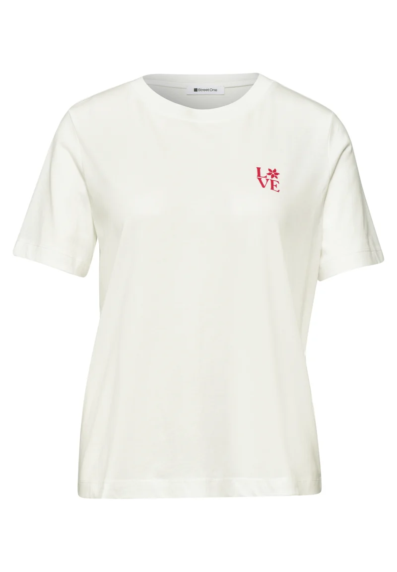 LTD QR basic shirt w.chest pri, off white