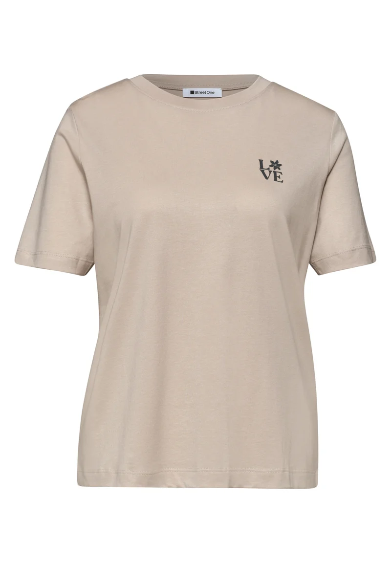 LTD QR basic shirt w.chest pri, clay sand