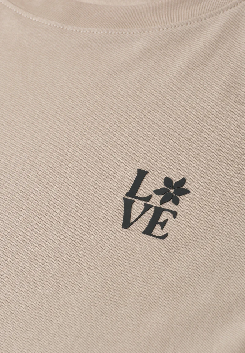 LTD QR basic shirt w.chest pri, clay sand