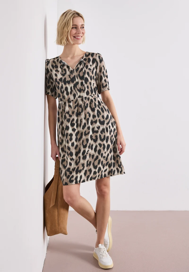 LTD QR Tunic Dress_AOP, timeless beige