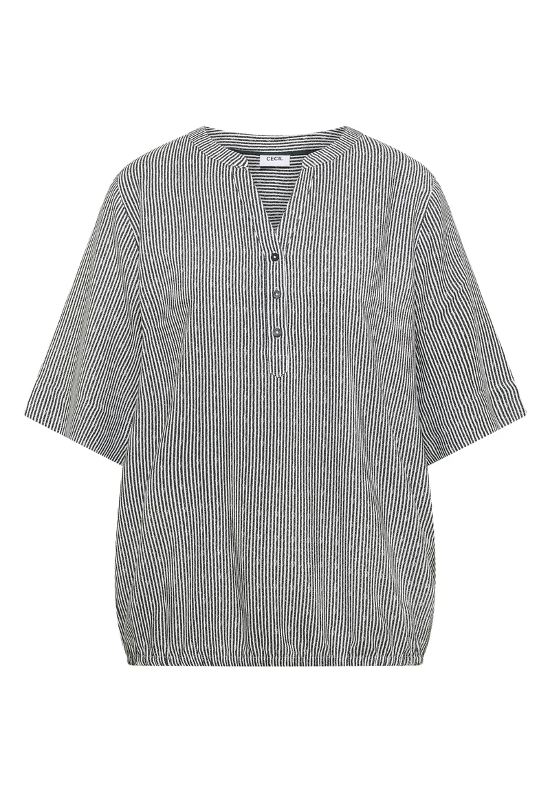 TOS Printed Stripe Blouse, palm breeze green