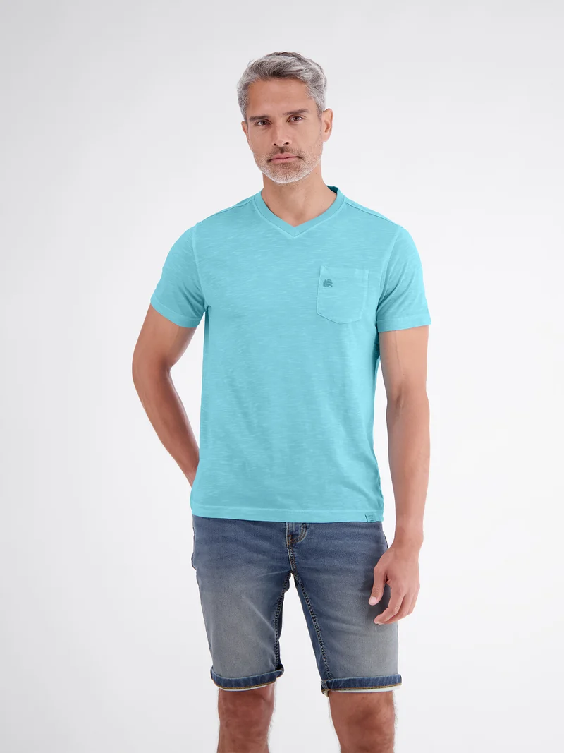 T-SHIRT/SERAFINO 1/2 ARM, REEF BLUE