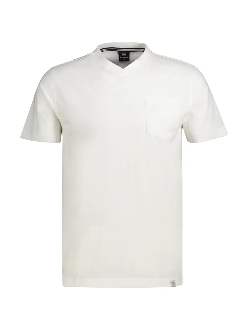 T-SHIRT/SERAFINO 1/2 ARM, BROKEN WHITE