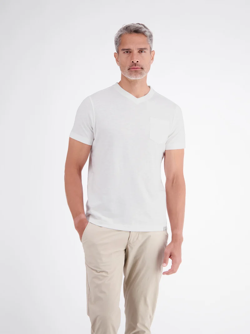 T-SHIRT/SERAFINO 1/2 ARM, BROKEN WHITE
