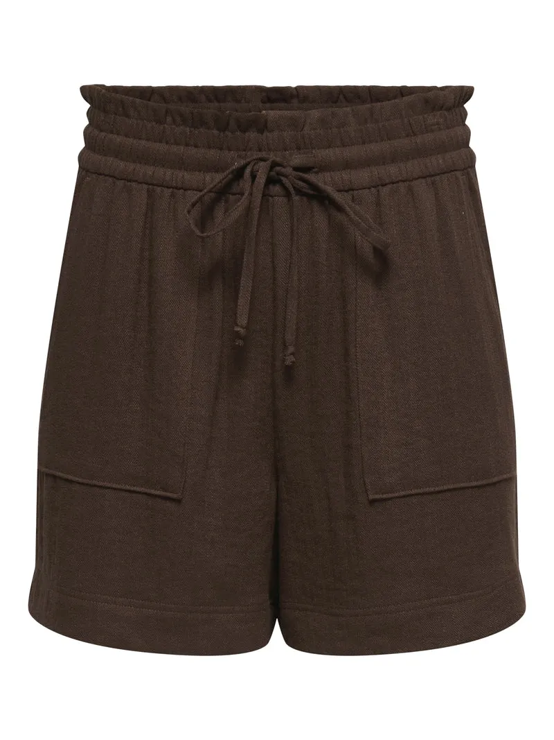 JDYMILLE MW SHORTS WVN NOOS, Chicory Coffee