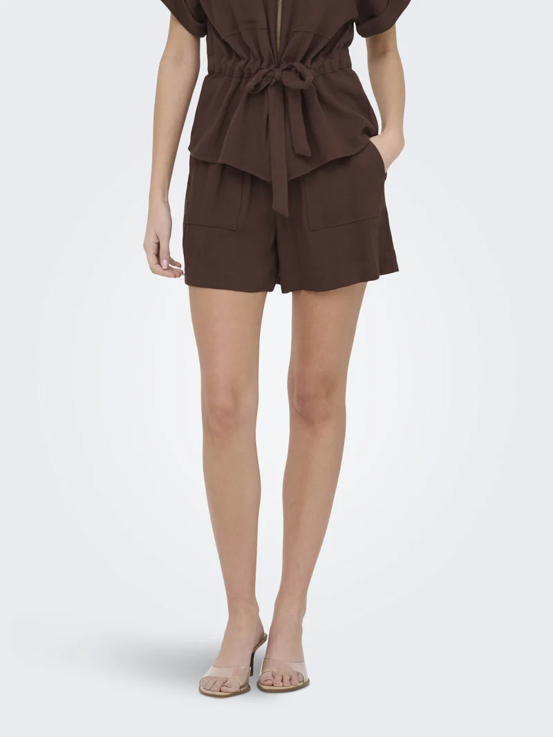 JDYMILLE MW SHORTS WVN NOOS, Chicory Coffee