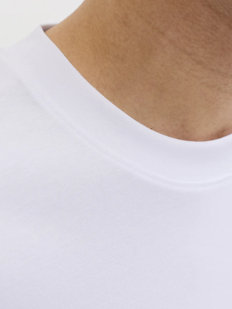 JJEBARRON TEE SS O-NECK NOOS, White