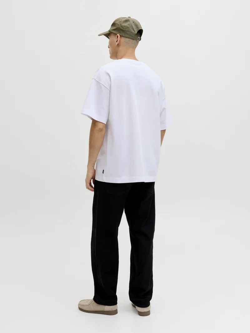 JJEBARRON TEE SS O-NECK NOOS, White