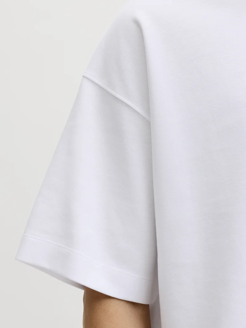 JJEBARRON TEE SS O-NECK NOOS, White