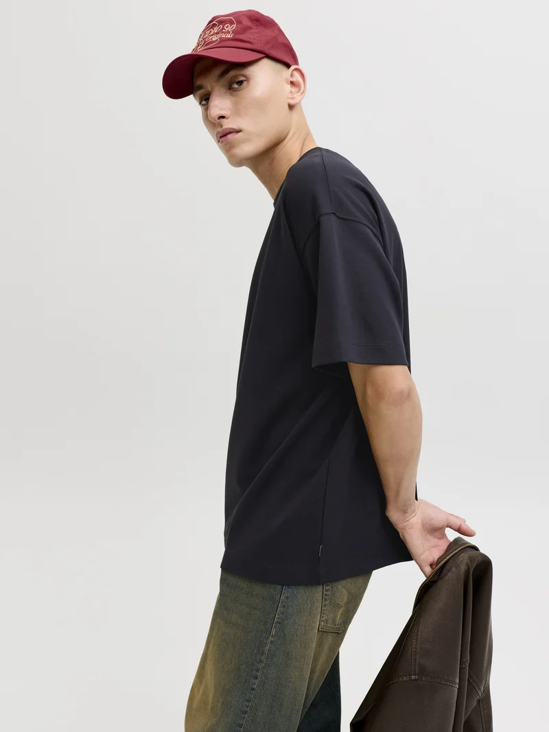 JJEBARRON TEE SS O-NECK NOOS, Black