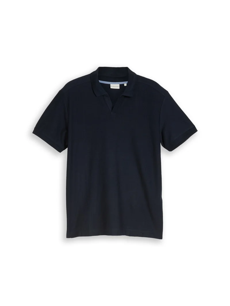 structured resort collar polo, sky captain blue