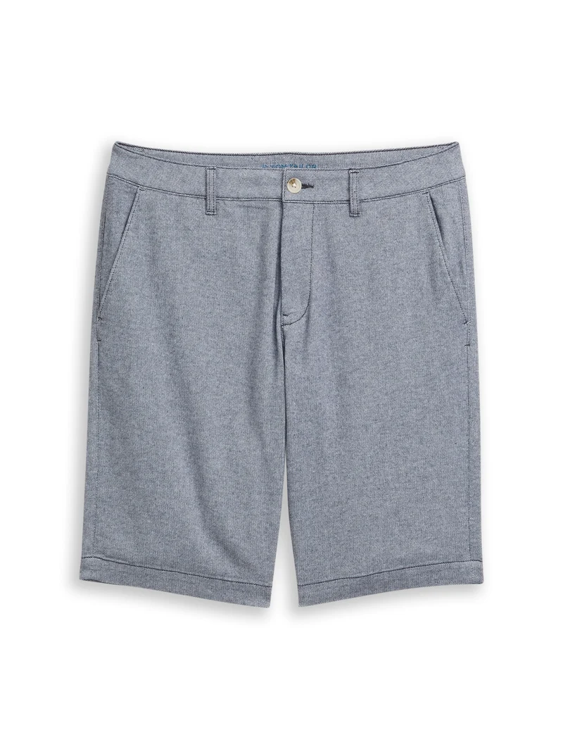 regular structured chino short, navy structure