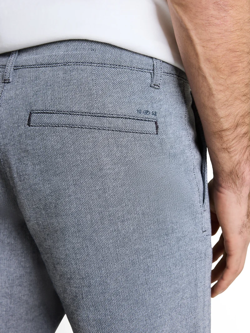 regular structured chino short, navy structure