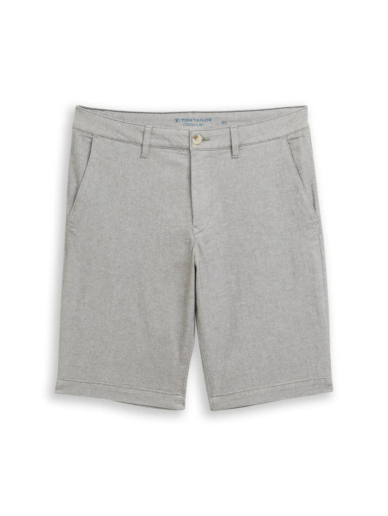 regular structured chino short, deep leaf green structure