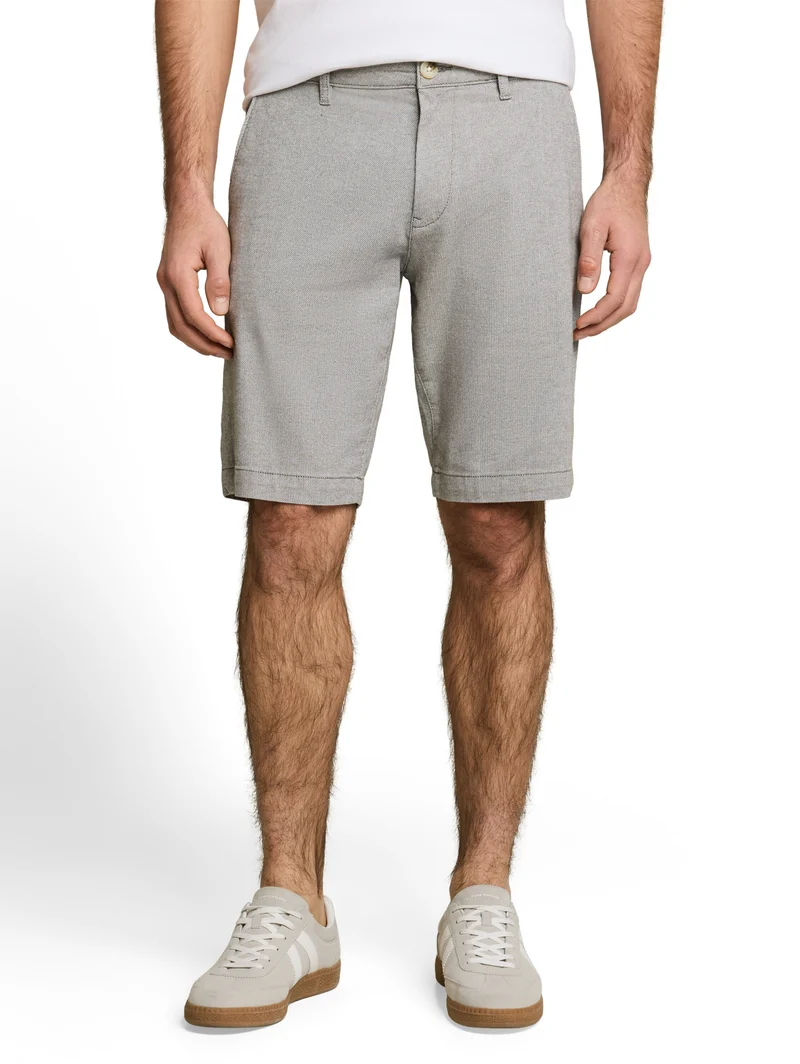 regular structured chino short, deep leaf green structure