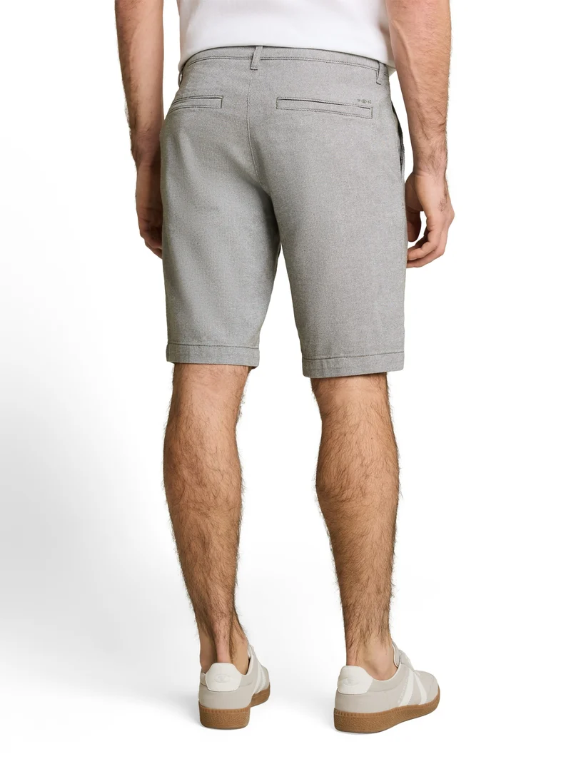 regular structured chino short, deep leaf green structure