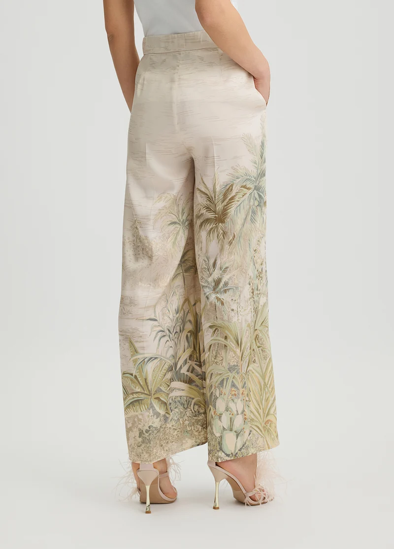 Printed Palazzo Trousers