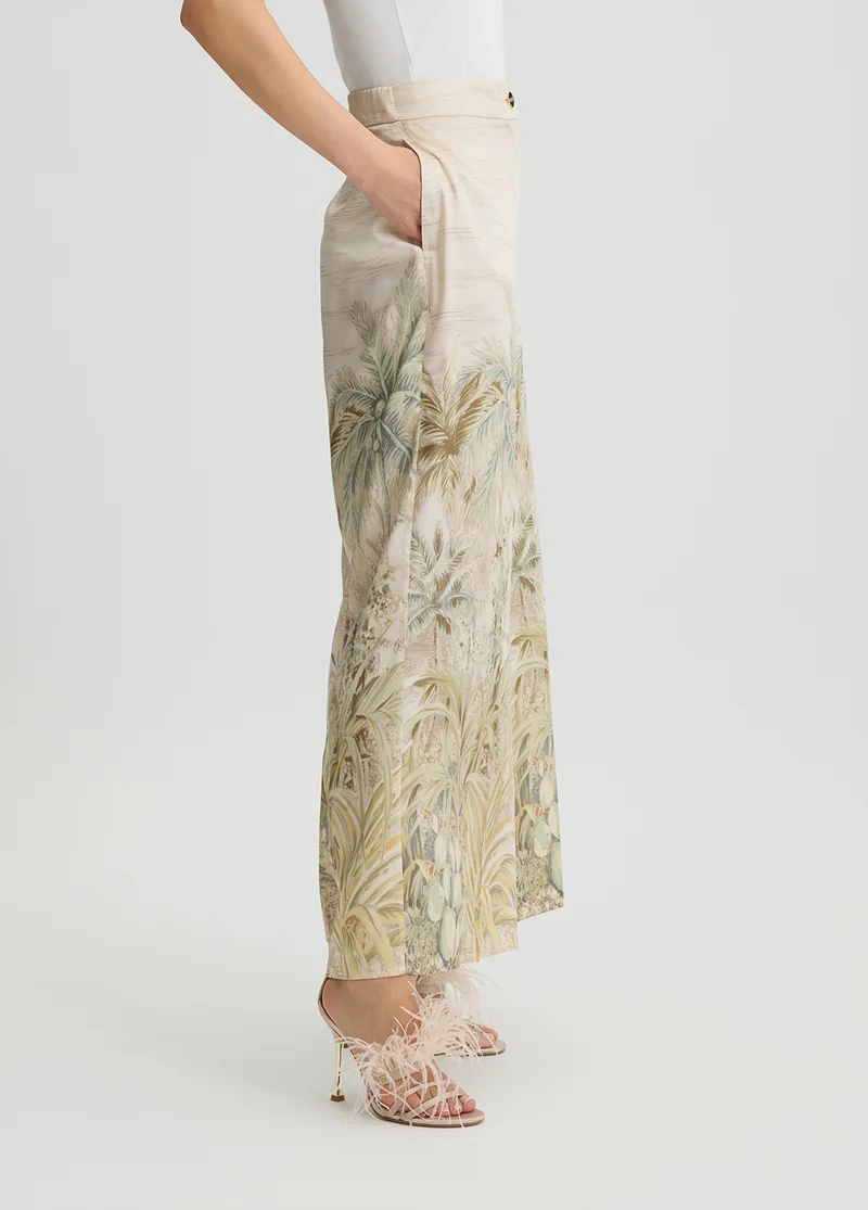 Printed Palazzo Trousers