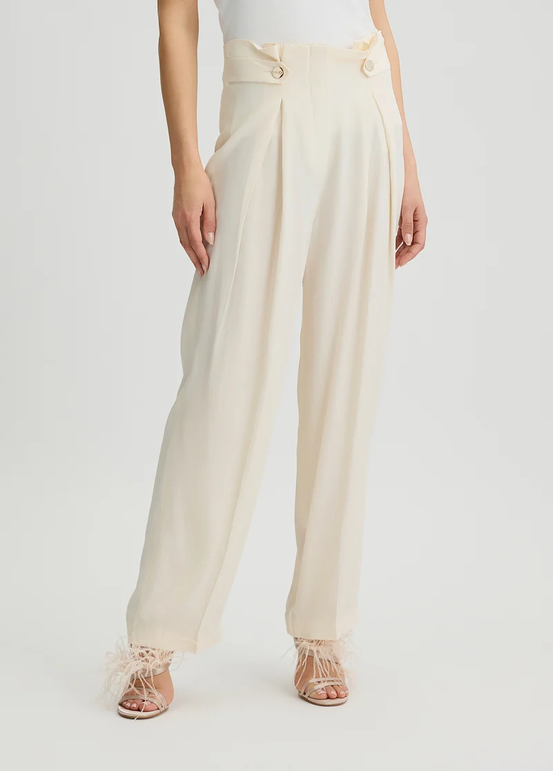 Silk-Blend Trousers