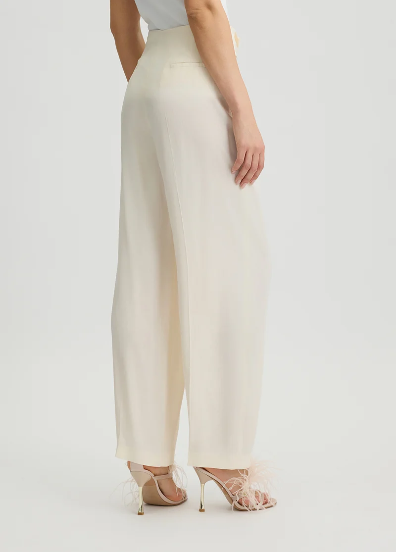 Silk-Blend Trousers