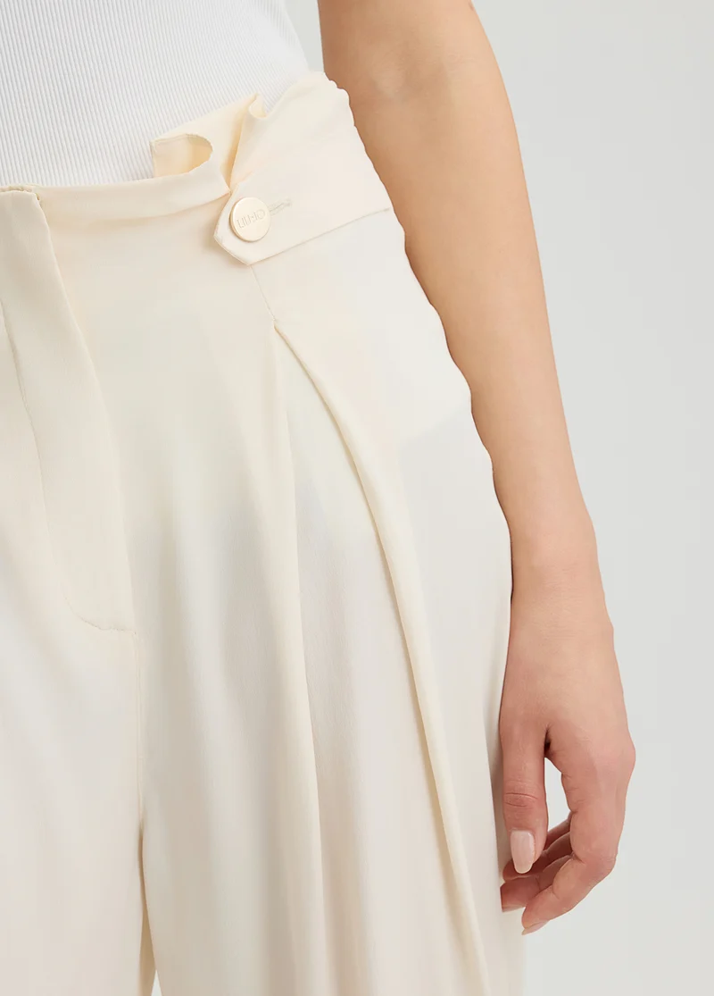 Silk-Blend Trousers
