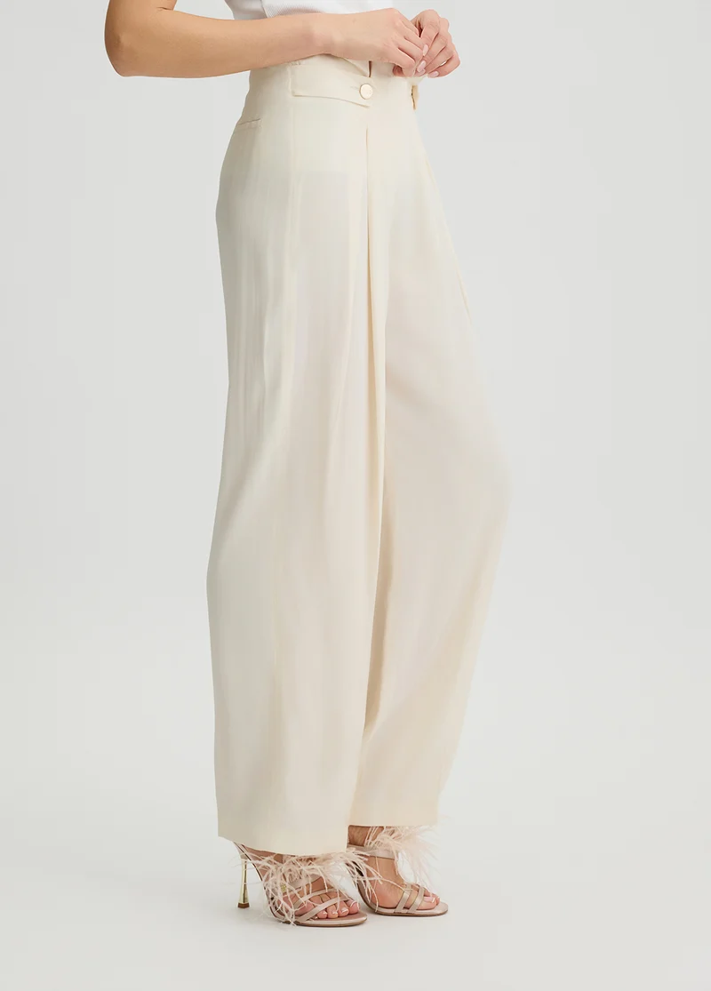 Silk-Blend Trousers